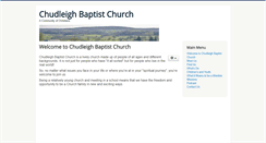 Desktop Screenshot of chudleighbaptistchurch.co.uk