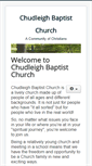Mobile Screenshot of chudleighbaptistchurch.co.uk