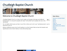 Tablet Screenshot of chudleighbaptistchurch.co.uk